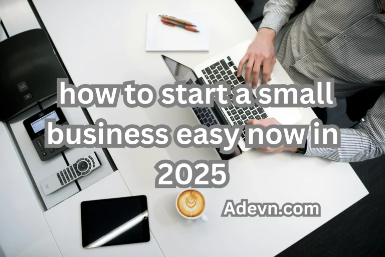 how to start a small business